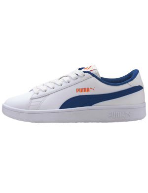 Puma Kids Smash v2 - White/Cobalt